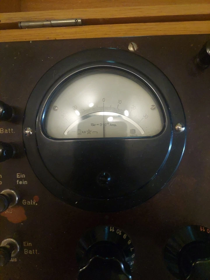 DDR RFT Messgerät "Spez- Messbrücke Nach Wheatstone" - Bild 2 von 4