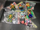 Lot of (7) VINTAGE 1990's TMNT Ninja Turtles Figures W/ Accessories