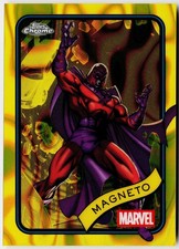 2025 Topps Chrome Marvel Magneto Yellow Lava Refractor #169