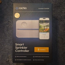 Rachio 3 8-Zone Smart Sprinkler Controller 8ZULW-C White 