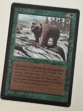 Magic the Gathering MTG Beta Grizzly Bears MP  (Beta Bob)