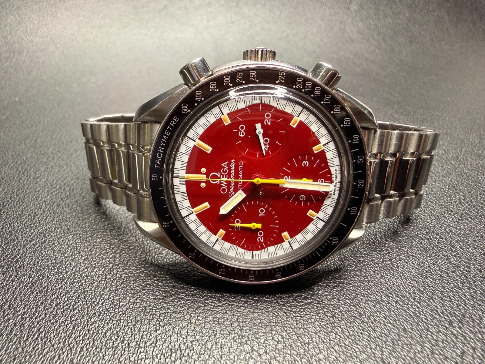 Omega Speedmaster Automatic Red Dial Schumacher R… - image 11