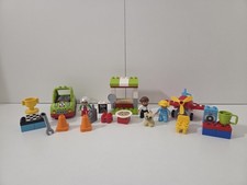 Lego Duplo Flugzeug 10908 + 10589 Rennwagen +10927 Pizza Stand