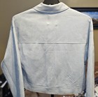 STOOSH Women's XL Blue Trucker Jacket Button Front Pockets Relaxed Short — photo 6