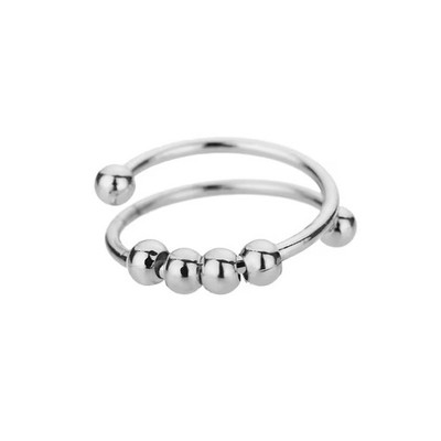 anti stress ring edelstahl Anxiety Ring for Women, Spinner Ring, Adjustable S