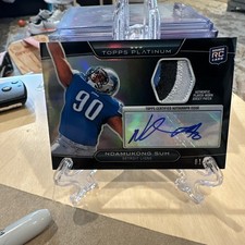 2010 Topps Platinum - Auto Refractor Patch Ndamukong Suh #ARP-NS Black 1/ 99