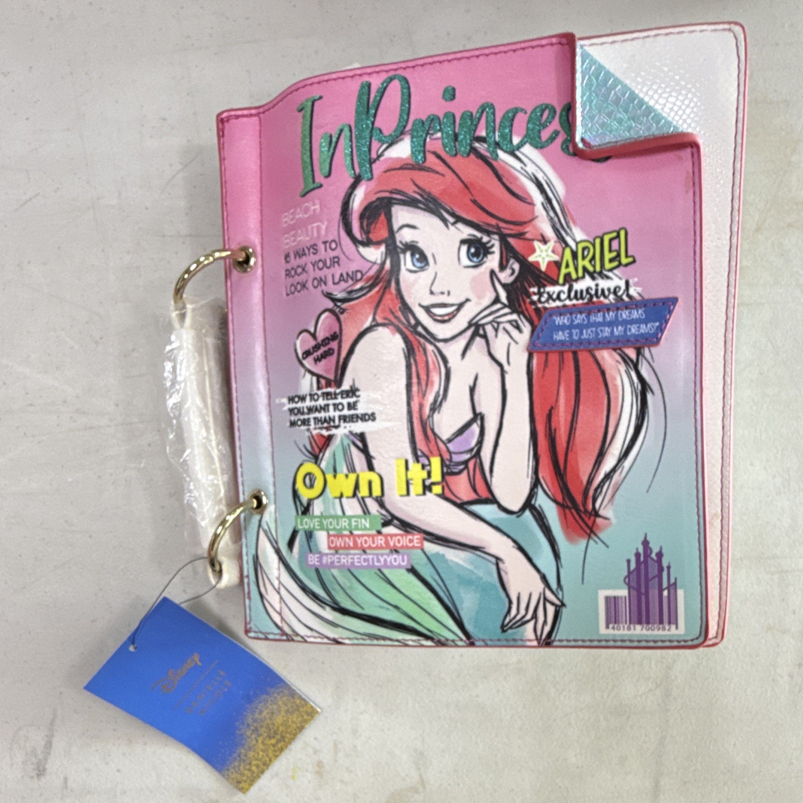 Danielle Nicole Disney Ariel Little Mermaid Small Crossbody Bag Purse Pink Blue
