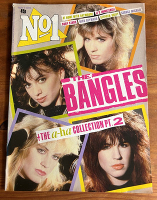 No.1 NUMBER ONE Magazine 3/5/1986 THE BANGLES Morten Harket GEORGE MICHAEL  (G)