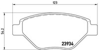 Brembo Bremsbelagsatz, Scheibenbremse P 68 031 FüR Renault