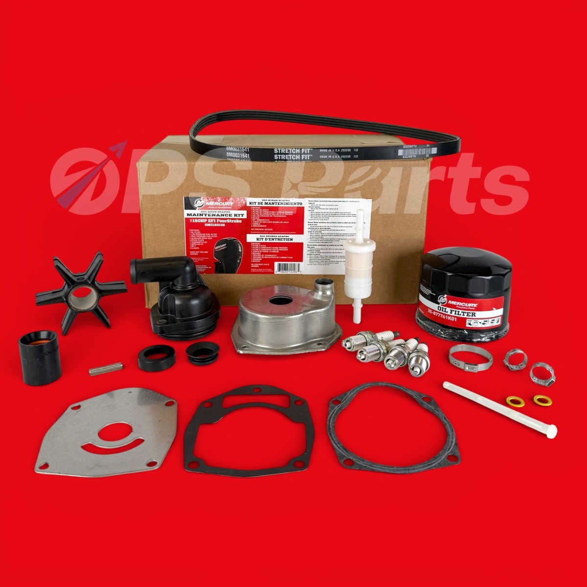 New / OEM Mercury 150 HP EFI 4Stroke 300 Hour Maintenance Kit