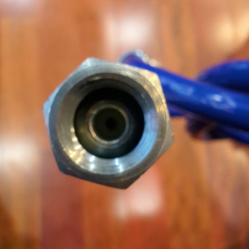 Tubo frusta spruzzatore vernice airless Duraflex 3/16"x 3' prolunga blu 48" totale - Foto 11 di 11