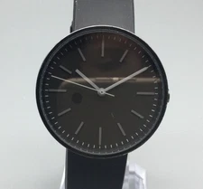 Uniform Wares 104 Series Watch Swiss Movement Mens 37mm Black Dial New Battery