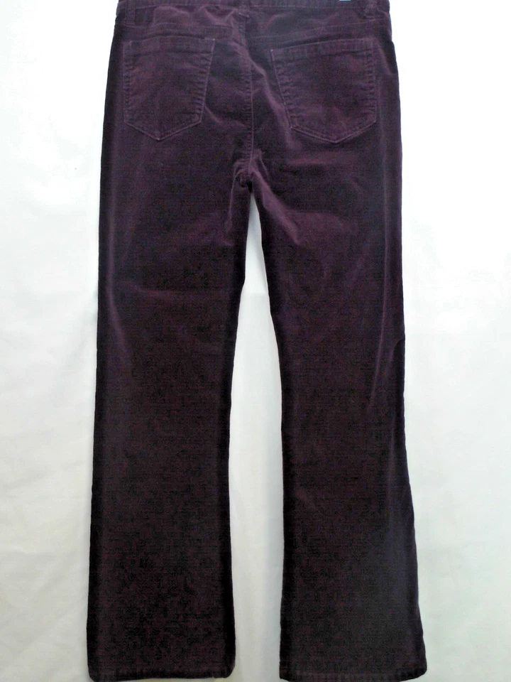 Pantalones bootcut Alberto Makali NY Paris Milan talla 6 (30x30) púrpura de algodón cepillado Foto 3 de 4