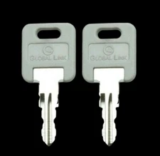 2 GLOBAL LINK CAMPER KEYS for G391 STORAGE COMPARTMENTS