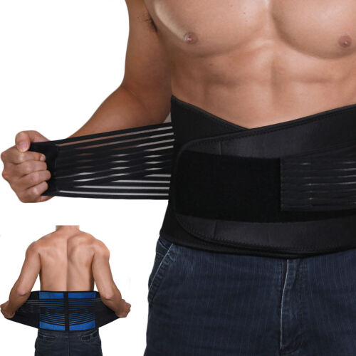 Adjustable Lower Back Brace Lumbar Support Waist Belt for Men Women Pain Relief - Picture 8 of 24