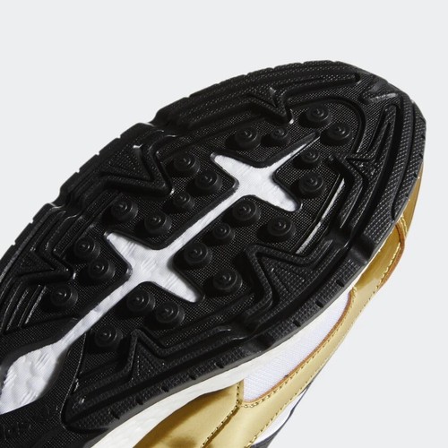 NWOB NWT Adidas TRESC RUN SHOES Core Black /Gold Metallic Size 10.5 $130 EG5661 - Picture 10 of 10