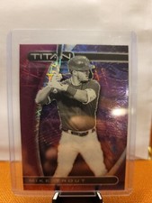 2021 Panini Chronicles MIKE TROUT Titan Purple Velocity Prizm Angels+ Crusade 