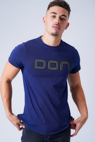 Mens Muscle fit T-shirt SLIM FIT Short Sleeve Top DON Jeans Designer 10674 - Picture 22 of 29