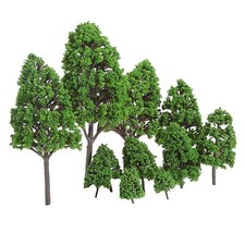 12X Surtido Escala O 1:50 Modelo Árbol Tren Parque Ferrocarril Paisaje Paisaje Diseño