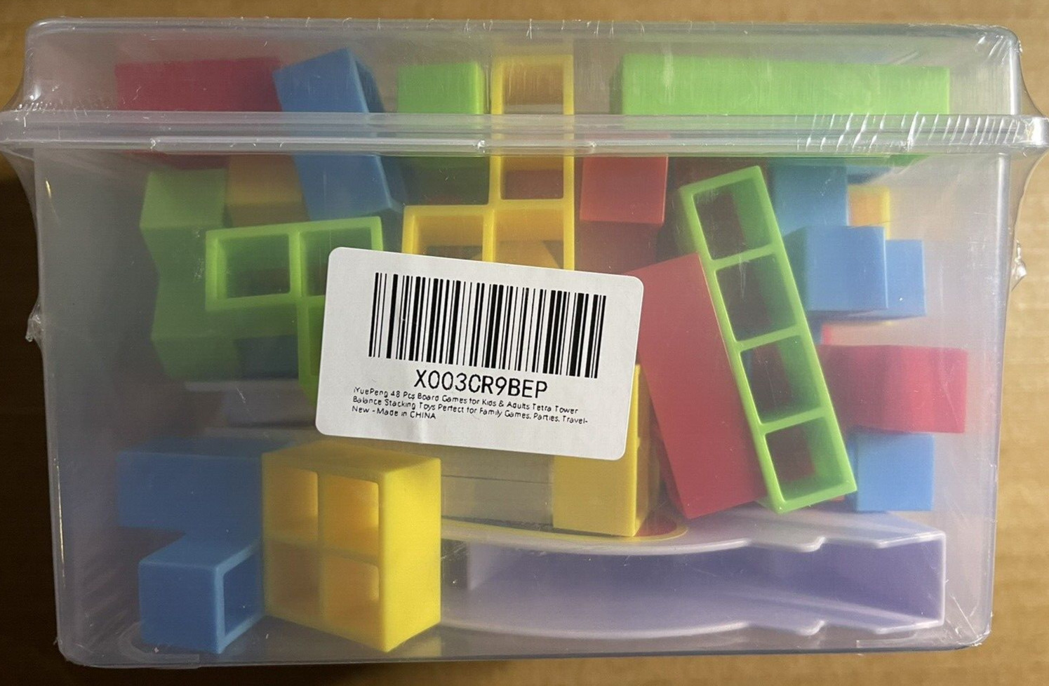 48 Pcs Board Games for Kids & Adults Tetra Balance Tower Stacking Toys Perfec...