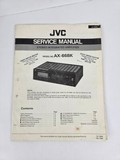 JVC AX-66BK AX-66 BK Amplifier Service Manual Original 