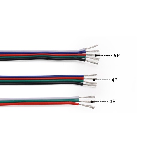 2P/3P/4P/5P/6P Flat Ribbon Cable 22AWG 20AWG 18AWG Electronic Extension Wire - Picture 5 of 8