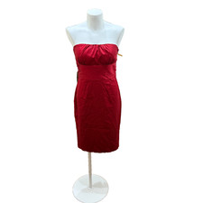 Warehouse Red Knee-Length Ball Gown Evening Dress Size 12 (40) Sleeveless VGC