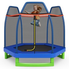 7FT Kids Trampoline Outdoor Indoor Recreational Bounce Jumper ASTM Approved