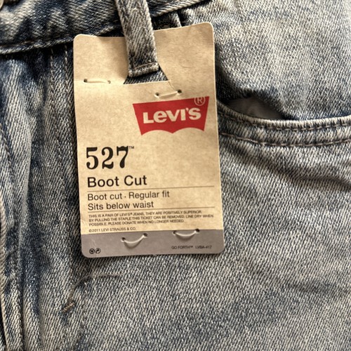 Levis 527 Boot Cut Regular Fit Jeans Size 8 28x23 - Picture 6 of 7