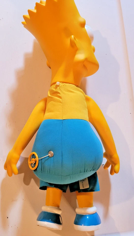 "Muñeco de peluche Bart Simpson vintage 1990 18"" que habla tirar de la cuerda Los Simson Dan-Dee" Foto 2 de 4