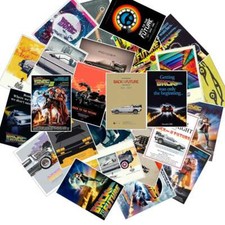 BACK TO THE FUTURE Decal Stickers Random Assorted Lot Of 25 Pieces GREAT SET