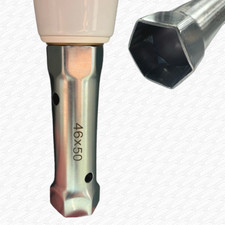 1 1/4" Plumber Sink Basin Waste Box Spanner Tool - 46mm & 50mm Nut Removal