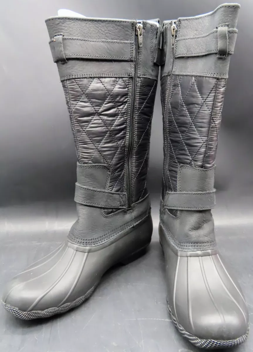Sperry Women s Saltwater Tall Buckle Rain Boot Sizes 7.5 9 STS85396