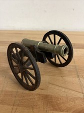 Vintage Miniature Brass Cast Iron Toy Model Cannon 591