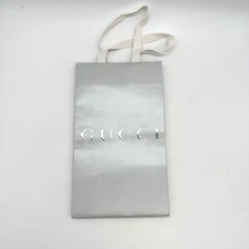 Gucci Paper Gift Bag Silver