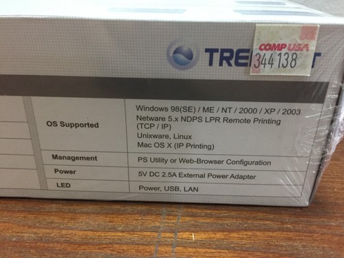 TRENDnet 1-Port Print Server TE100-P1U USB 2.0 Type A Shared Network - New - Picture 11 of 17