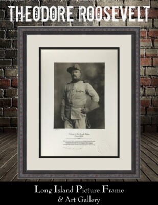 Colonel Theodore Roosevelt L/ED S/N Giclee on Paper Custom Framed