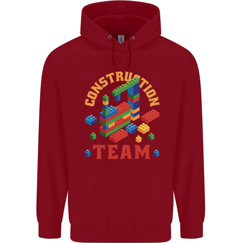 Construction Funny Building Blocks Bricks Childrens Kids Hoodie - Picture 4 of 88