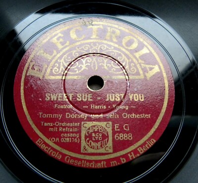 1436/ TOMMY DORSEY-Sweet Sue-just you- After you´ve gone--SWING-78rpm Schellack
