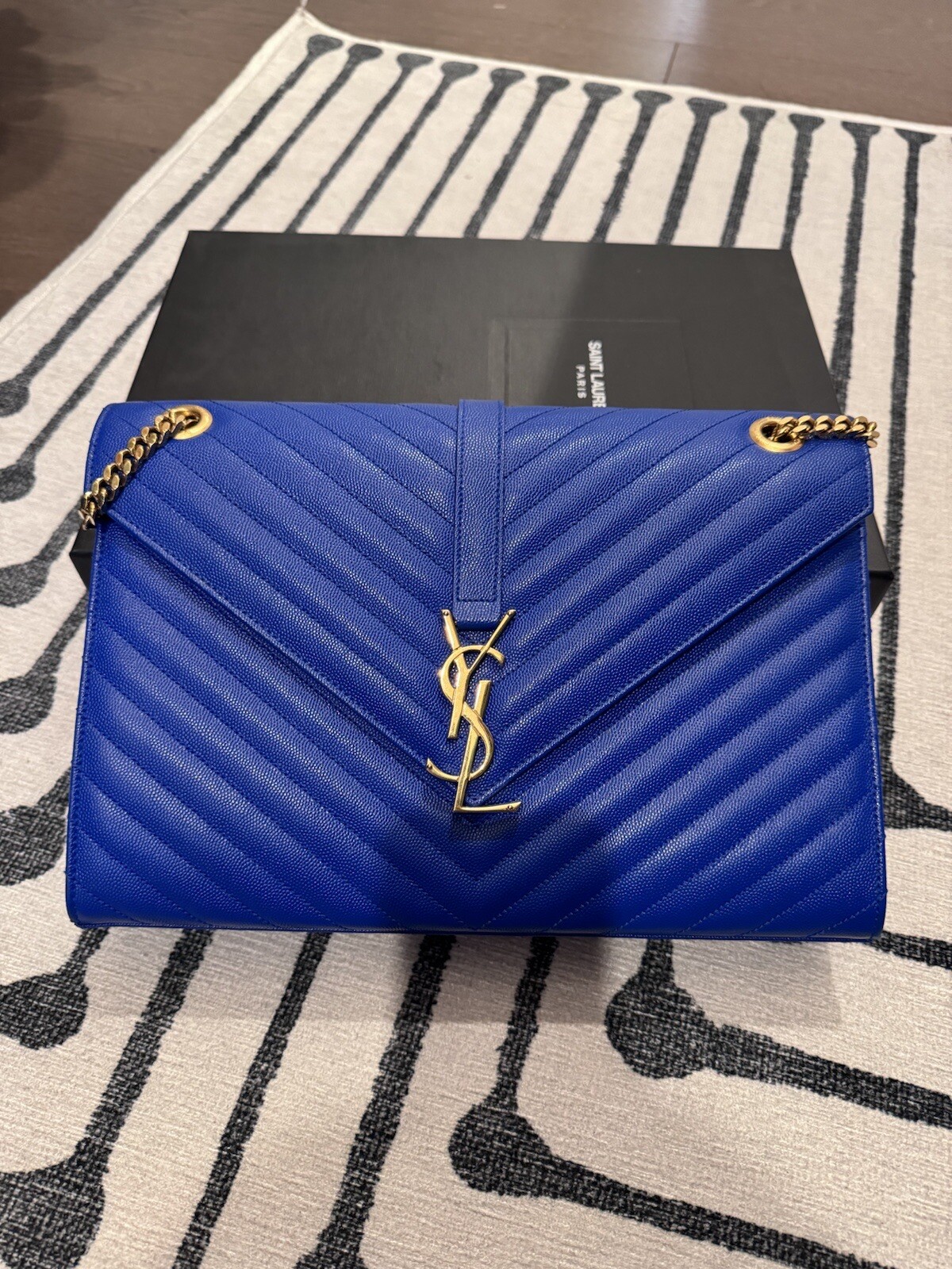 Borsa a cassandra Saint Laurent YSL blu