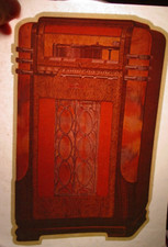 OLD STEREO 1970's VINTAGE ROCK  ROLL IRON ON TRANSFER B-17 -NICE 