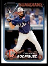 2024 Topps Update US283 Johnathan Rodriguez Cleveland Guardians RC Baseball Card