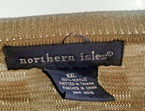 Men's Vintage Northern Isles Sweater Size XXL Pullover Geometric - Picture 3 of 3