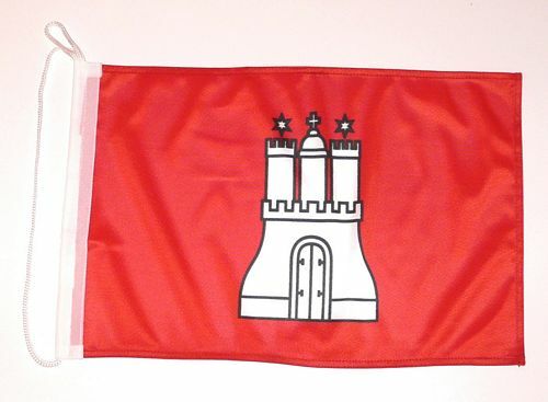 Flagge / Fahne Hamburg Bootsflagge Bootsfahne