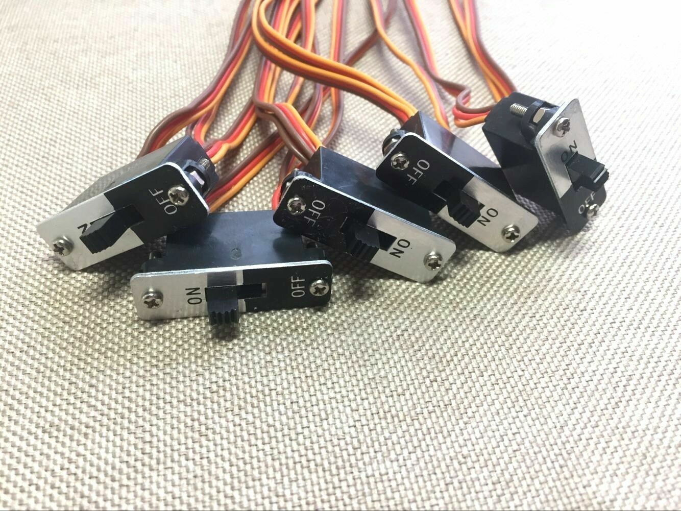 5Pcs RC Switch On Off with Spare Male Plug Heavy Duty w/Futaba JR
