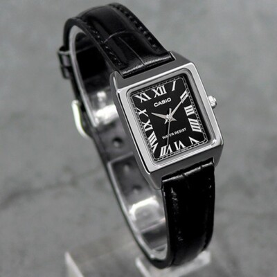 Casio Analog LTP-V007L-1B Vintage Women Watch Original NEW leather Band