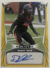 2023 LEAF DRAFT GOLD AUTO DARIUS RUSH - SAME DAY SHIPPING-
