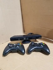 Official Microsoft Xbox 360  Wireless Controllers (2) & Kinect Motion Sensor 