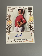Alejandro Hidalgo 2021 Leaf Trinity Baseball Bronze Auto BA-AH1 LA Angels