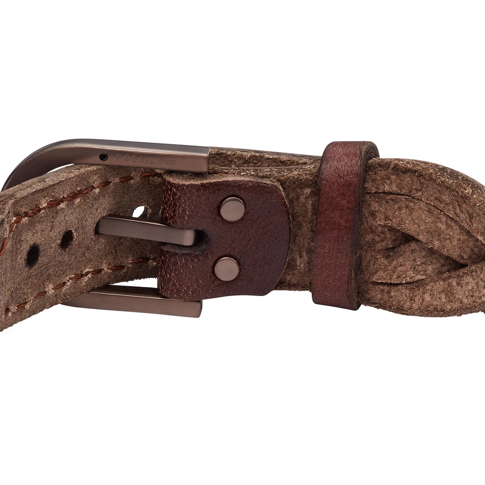 Herren Armband FOSSIL HERITAGE JF04126200 Leder Braun - Bild 3 von 4